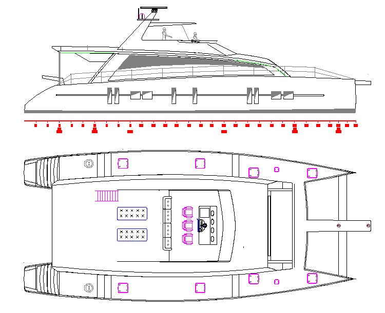 steel catamaran plans